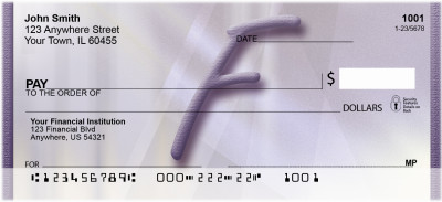Prosperous Purple Monogram - F | BBI-70