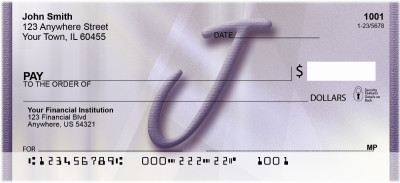 Prosperous Purple Monogram - J | BBI-74