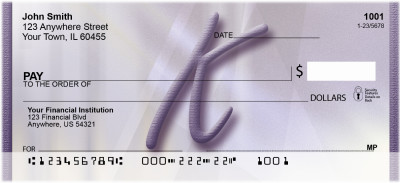 Prosperous Purple Monogram - K | BBI-75