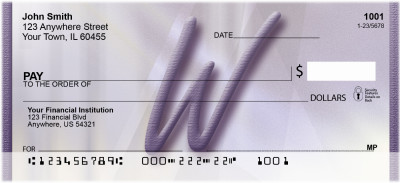 Prosperous Purple Monogram - W | BBI-87