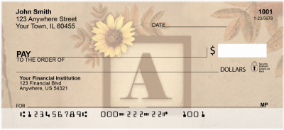 Sunflowers Monogram - A | BBJ-44