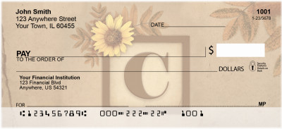 Sunflowers Monogram - C | BBJ-46