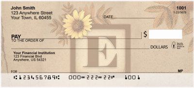 Sunflowers Monogram - E | BBJ-48