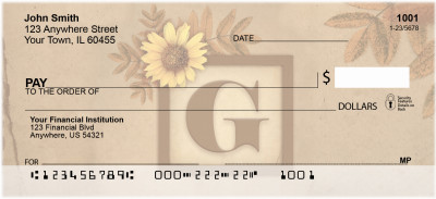 Sunflowers Monogram - G | BBJ-50