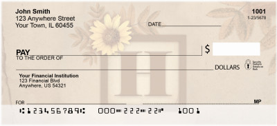 Sunflowers Monogram - H | BBJ-51