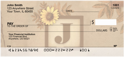 Sunflowers Monogram - J | BBJ-53