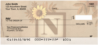 Sunflowers Monogram - N | BBJ-57