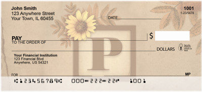 Sunflowers Monogram - P | BBJ-59