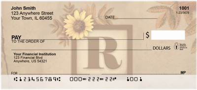 Sunflowers Monogram - R | BBJ-61
