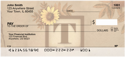 Sunflowers Monogram - T | BBJ-63