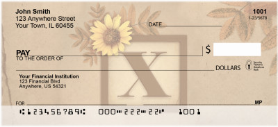 Sunflowers Monogram - X | BBJ-67