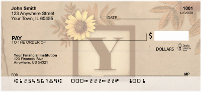 Sunflowers Monogram - Y | BBJ-68