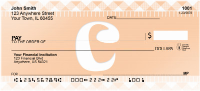  Whimsical Monmogram On Gingham - C | BCD-44