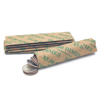 Dime Flat Coin Wrappers | CFW-022