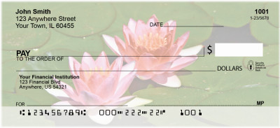 Water Lilies Personal Checks | FLO-28