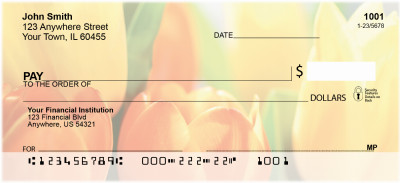 Tulip Temptations Personal Checks | FLO-45