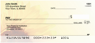 Sunny Sunflowers Personal Checks | FLO-61