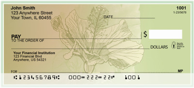 Hibiscus - Yummy Hibiscus Personal Checks | FLO-64