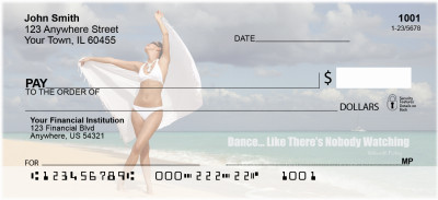 Dance Like No One's Watching Personal Checks | FUN-28