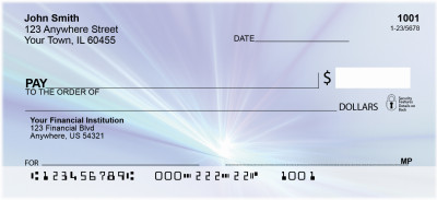 Spark of a Blue Flame Personal Checks | GEO-36