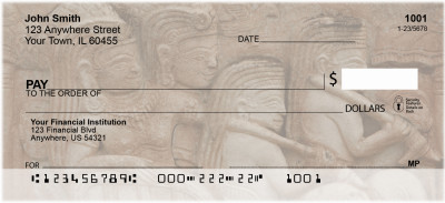 Carvings From Around The World Personal Checks | GEO-69