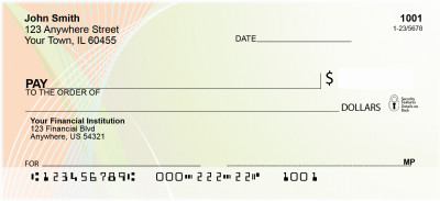 Pastel Techno Personal Checks | GEO-95