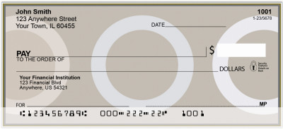 Mocha Geometrics Personal Checks | GEP-10
