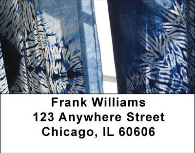 Retro Tie Dye Address Labels | LBABS-15