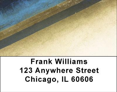 Geometric Grunge Address Labels | LBABS-17