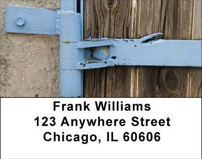 Metal Wood Stone Address Labels | LBABS-24