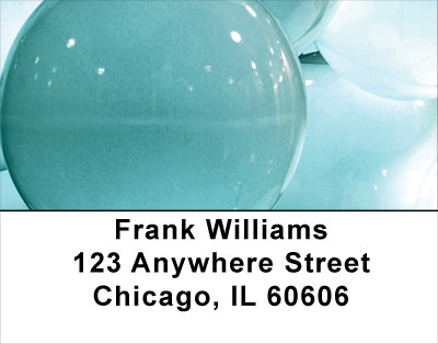 Colorful Blue Lights Address Labels | LBABS-68