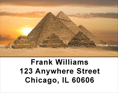 Egyptian Monuments Address Labels | LBAFR-11