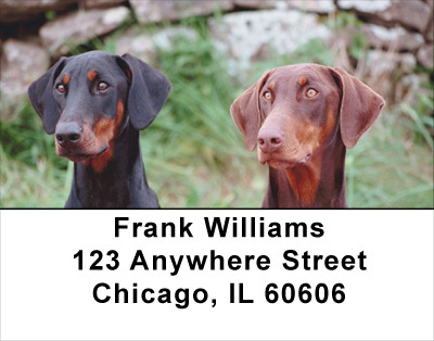 Doberman Address Labels | LBANI-62