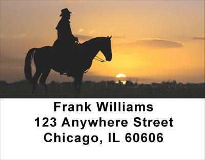 Roundup At Sunrise Address Labels | LBANJ-13