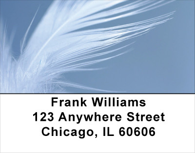 Swan Feathers Address Labels | LBANJ-78