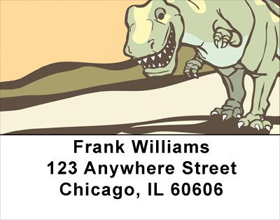 Cute & Friendly Dinosaurs Address Labels | LBANJ-97