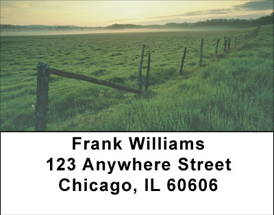 Mist In The Meadows Address Labels | LBBBA-13