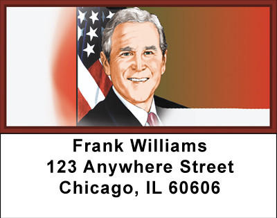 George W. Bush Address Labels | LBBBA-38