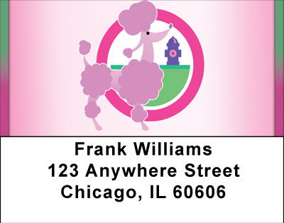 Prissy Poodles Address Labels | LBBBD-97