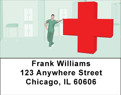 The Red Cross Address Labels | LBBBE-71