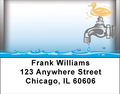 Time For A Plumber Address Labels | LBBBE-78
