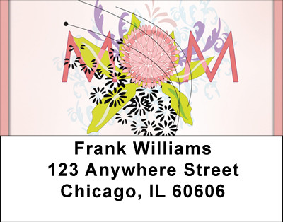 Blooming Mom Address Labels | LBBBG-37