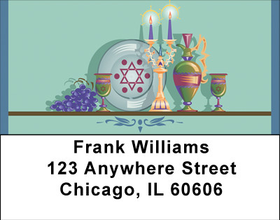 Symbols Of Judiasm Address Labels | LBBBG-43