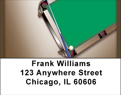 Billiard Tables Address Labels | LBBBG-85