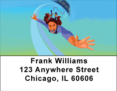 Bungee Jumping Drama Address Labels | LBBBG-88