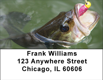 Bass Fishing Address Labels | LBBBG-98