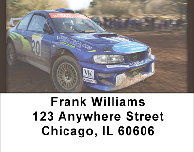 Rally Car Tough Address Labels | LBBBH-56