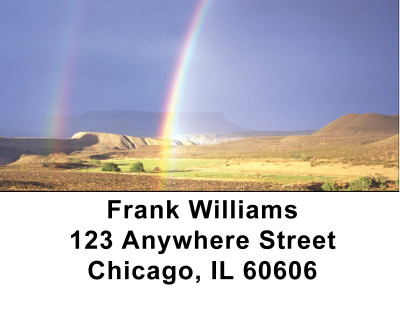 Rainbows On The Plains Address Labels | LBBCE-80