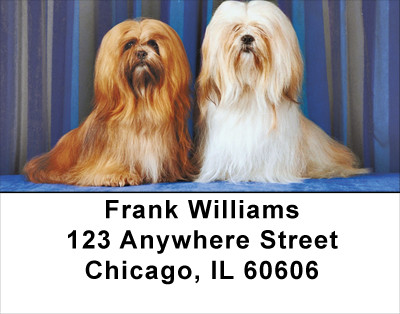 Lhasa Apso Address Labels | LBDOG-30