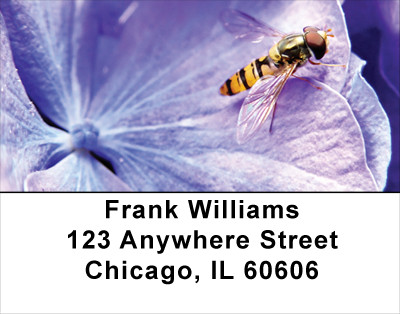 Hydrangea With Guests Address Labels | LBFLO-21
